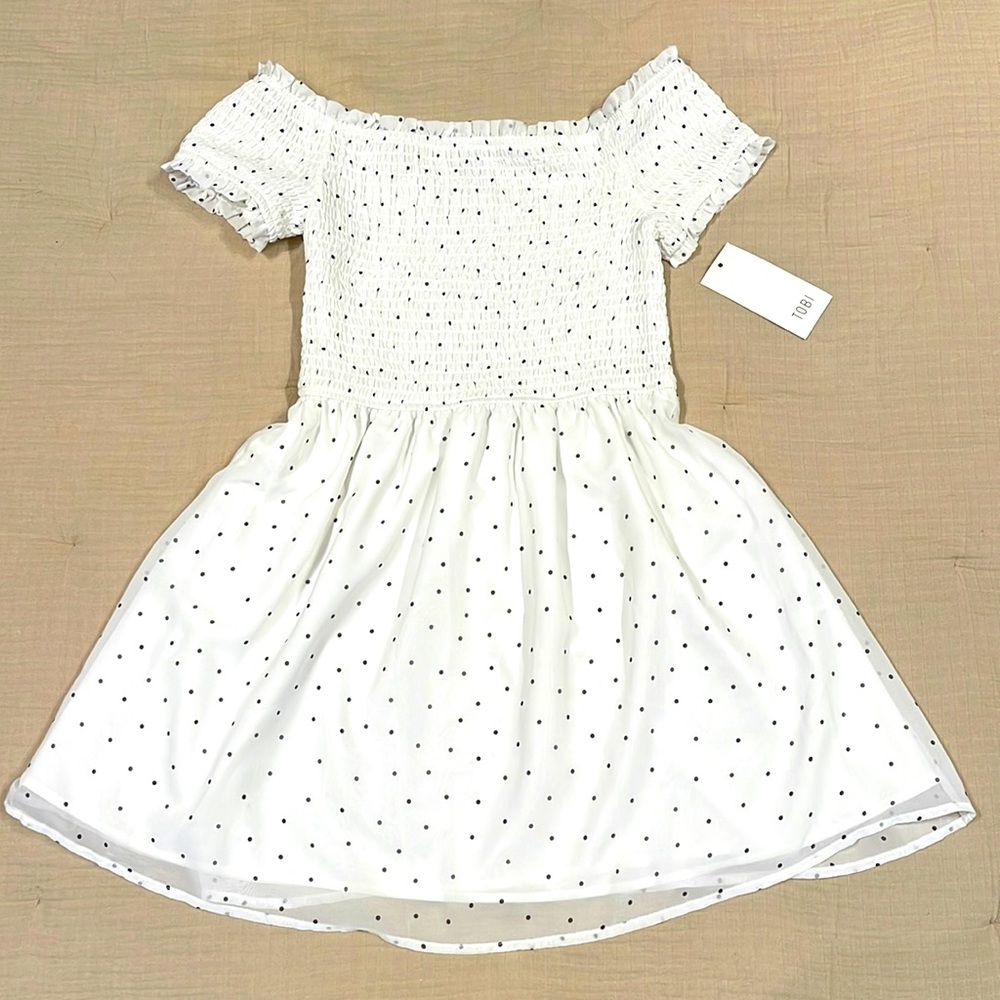 TOBI off the shoulder a-line dress